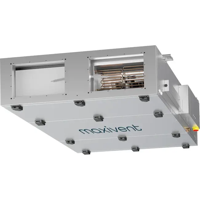 Centrales de traitement d'air Maxivent WTW avec échangeur à contre-courant 1 700 m³/h, horizontal à gauche - PHE 1700 F OOJL