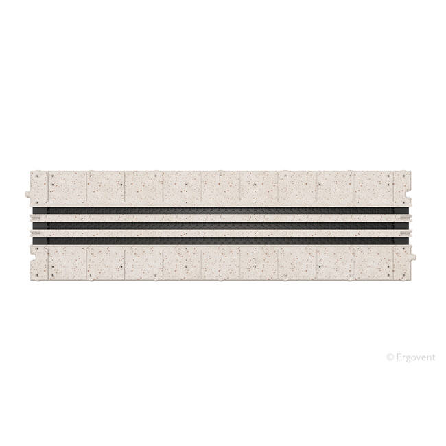 Raccord Ergovent pour grilles linéaires modulaires à emboîter 1050 mm - 3 fentes