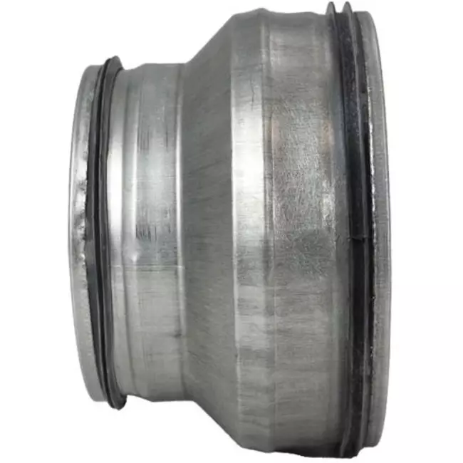 Réducteur de Ø 250 mm - Ø 125 mm pour conduit rigide galvanisé