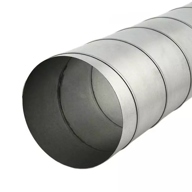 Conduit rigide galvanisé Ø 200 mm longueur 1,5 mètre - galvanisé