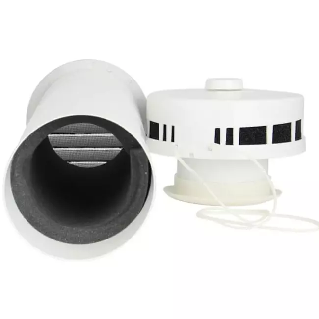Gaine murale exérieure isolée pour aération naturelle Ø100 mm SPK2-100