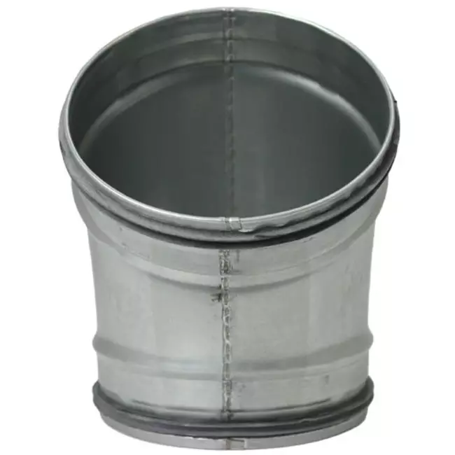Coude spiralé rond 45° Ø 160 mm pour conduit rigide galvanisé