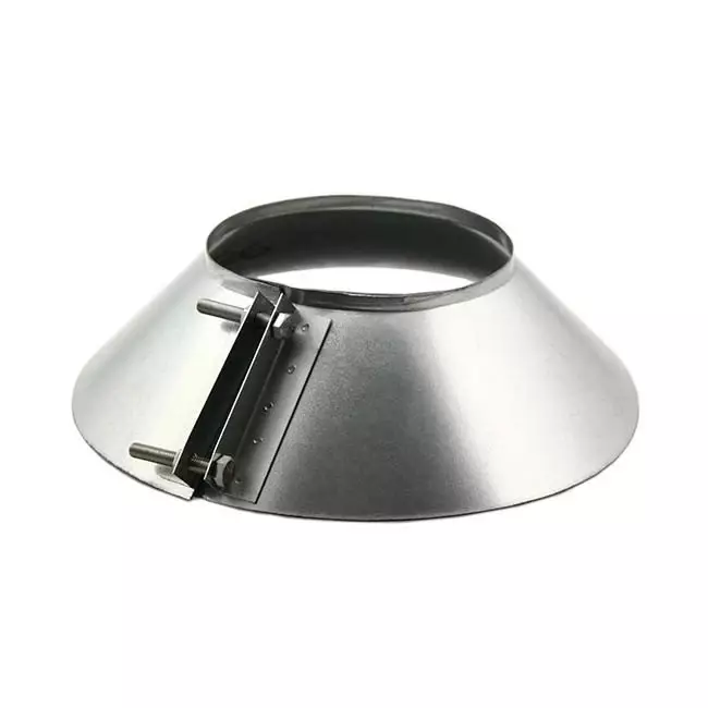 Collier anti-intempéries pour conduit rigide galvanisé Ø 180 mm | Galvanisé