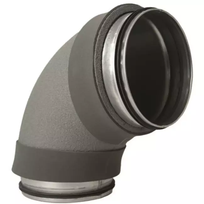 Coude isolé Thermoduct 90 degrés et 125 mm de diamètre