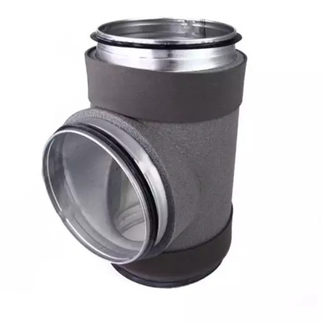 Pièce en T isolée Thermoduct 315 mm - 160 mm de diamètre (90 degrés)