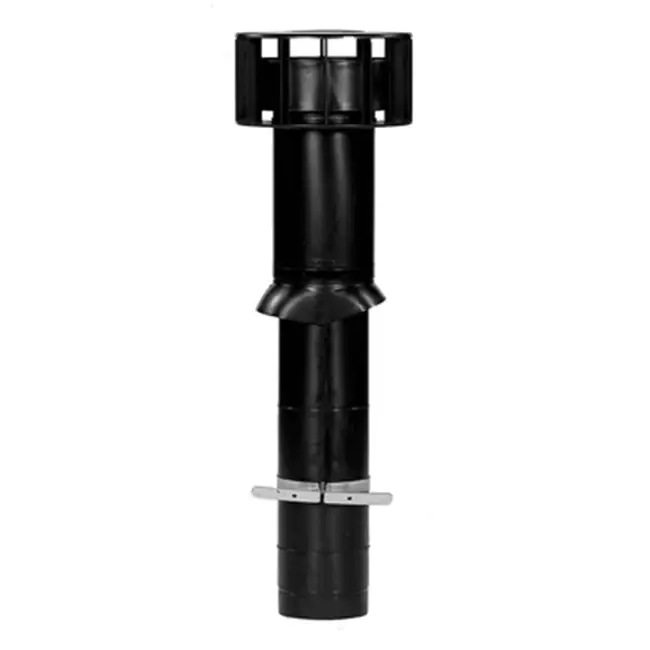 Terminal de toit Ubbink Multivent Ø 131 mm noir 270 m³/h - longueur 750 mm
