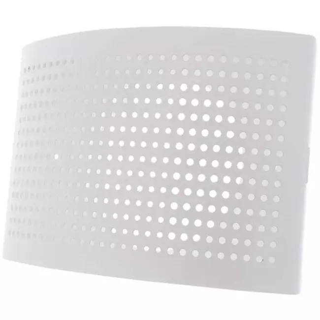 Bouche de ventilation Ø 125 mm avec capuchon perforé pour montage mural BLANC - DTQA125