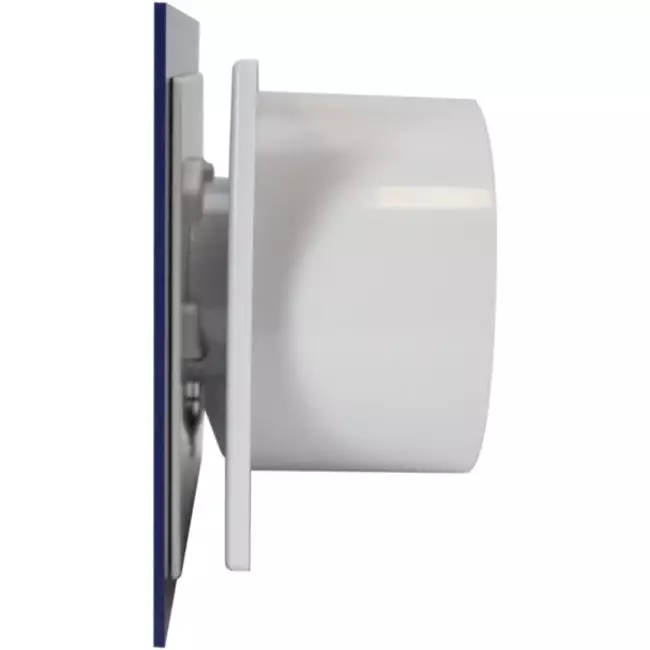 Air Roxy vmc salle de bain avec diamètre de raccordement 100 mm - front en plastique bleu