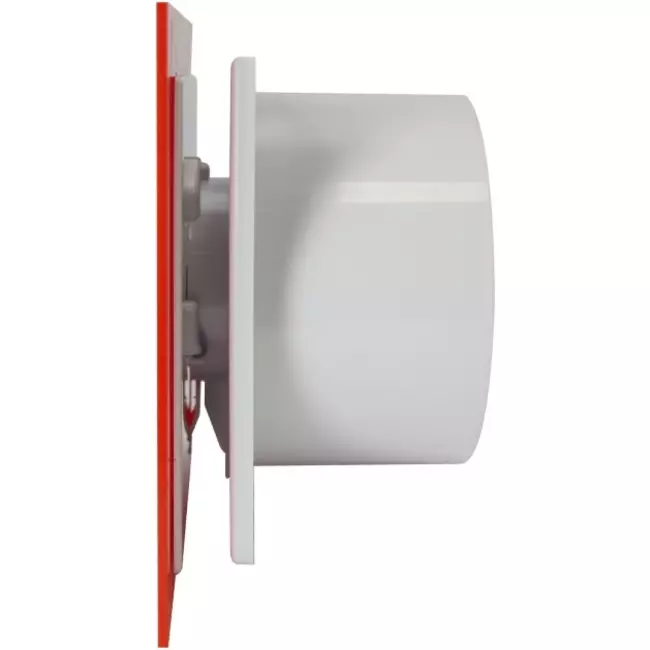 Air Roxy vmc salle de bain avec diamètre de raccordement 125 mm - front en plastique rouge