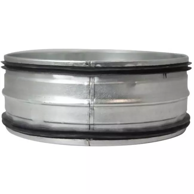 Coupleur mâle spiralé SAFE Ø 100 mm pour conduits rigides galvanisés