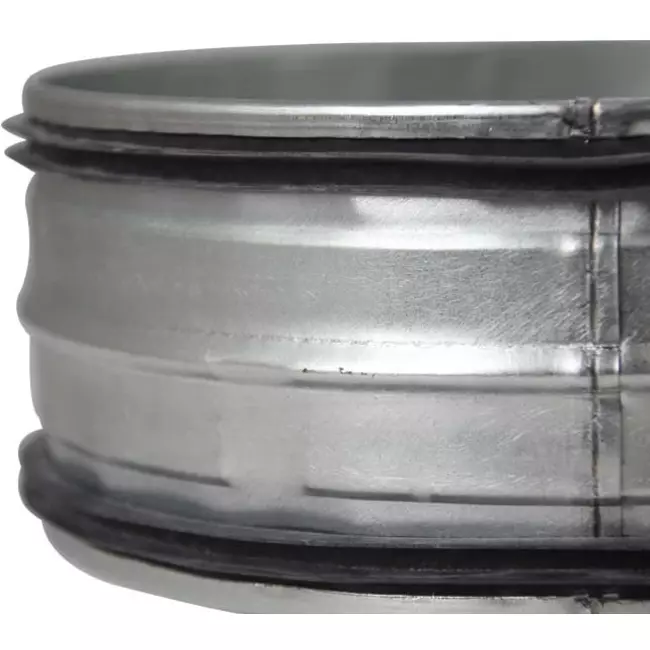 Coupleur mâle spiralé SAFE Ø 100 mm pour conduits rigides galvanisés