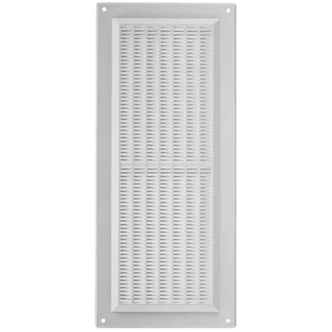 Grille de ventilation rectangulaire grillagée 130 x 300 blanc - VR1330