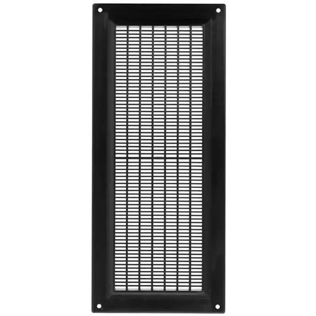 Grille de ventilation rectangulaire grillagée 130 x 300 noir - VR1330M