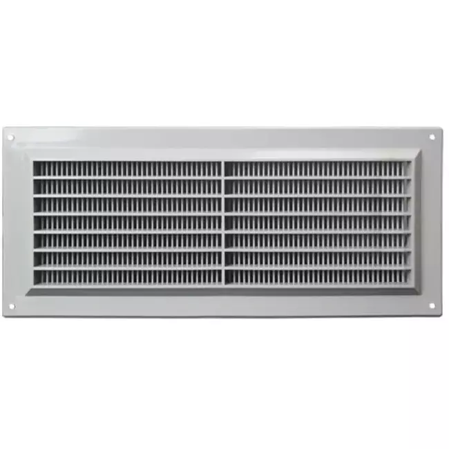 Grille de ventilation rectangulaire grillagée 130 x 300 gris - VR1330P