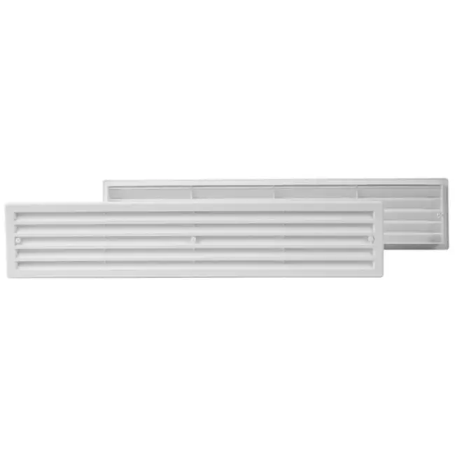 Grille de porte 450 x 92 blanc - VR459