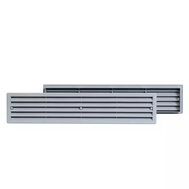 Grille plastique 450 x 92 mm gris - VR459P