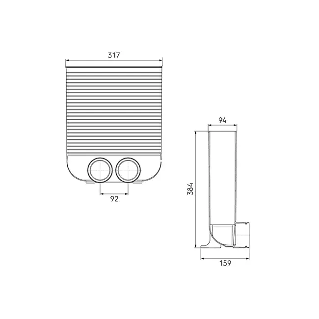 Ubbink Air Excellent 34C adaptateur de grille
