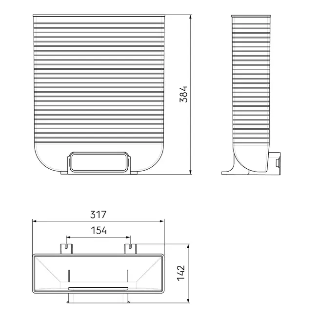 Adaptateur de grille Ubbink Air Excellent 45SC