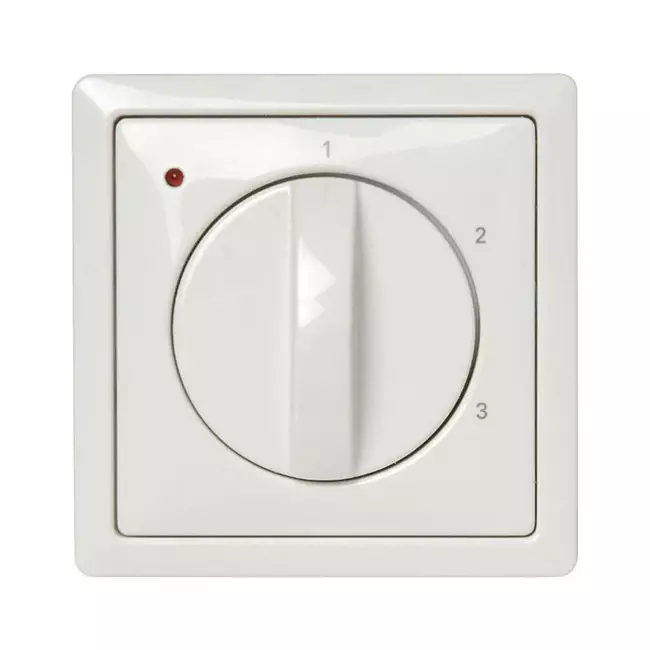 Interrupteur à trois positions Zehnder Stork SAI 1-3V encastré