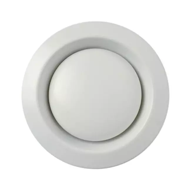 Bouche d'extraction Zehnder métal 125 mm blanc