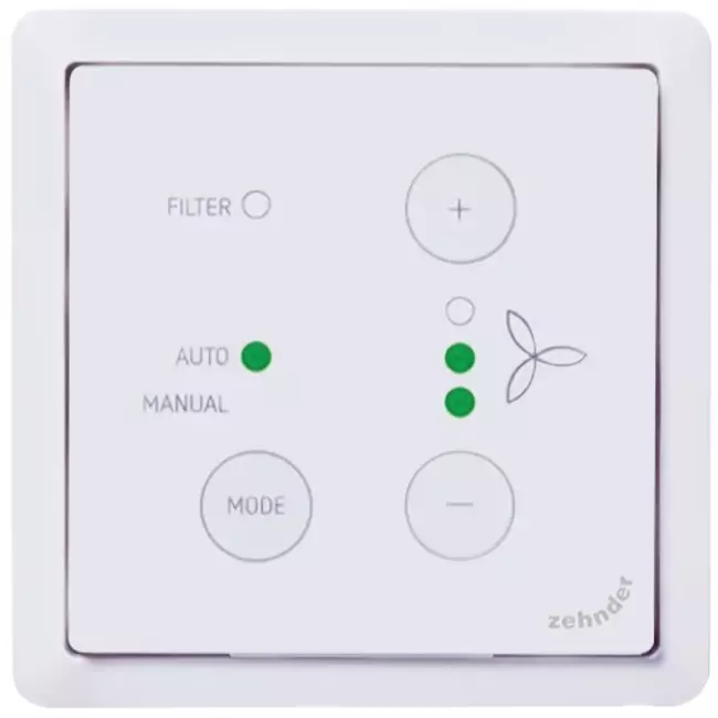 Zehnder ComfoSwitch C67 encastré (ComfoAir Q)