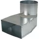 Angle d'ardoise 170x80 mm au diamètre 160 mm pour gaine