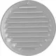 Grille de ventilation métal ronde Ø 125 mm gris - MR125P - RAL9006