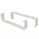Supports rectangulaires en plastique (2 pièces) 220 x 55 mm - KZ25