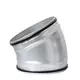 Coude spiralé rond 30° Ø 125 mm pour conduit rigide galvanisé