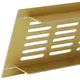 Grille de ventilation plinthe aluminium - or L = 300 mm x H = 40 mm - RA430G