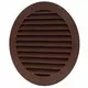 Grille à ailettes diamètre 125 mm marron - VR125B