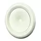 Bouche de soufflage métal Ø 80 mm RAL 9010 avec clips à ressorts - DVSC-P080