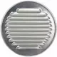 Grille de ventilation métal ronde avec douille de montage Ø 180 mm aluminium - DWRA180S