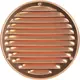 Grille de ventilation métal ronde Ø 200 mm cuivre - MR200Cu