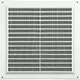 Grille de ventilation carrée grillagée 250 x 250 mm blanc - VR2525