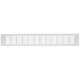 Grille de ventilation plinthe aluminium - argent L = 500 mm x H = 80 mm - RA850S