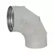 Coude spiralé rond 90° Ø 315 mm pour conduit rigide galvanisé - sur mesure RAL7035