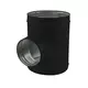 Té de Ø 180 mm - Ø 160 mm pour conduit rigide galvanisé (90°) - sur mesure RAL9005