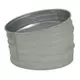 Coude rond spiralé 15° Ø 100 mm  - sur mesure RAL7035