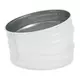 Coude rond spiralé 15° Ø 315 mm  - sur mesure RAL9010