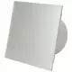 Vmc salle de bain Ø 125 mm avec cordon de tirage et fiche - front en verre satin argenté