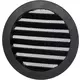 Grille extérieure aluminium diamètre 80 - NOIR