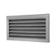Grille extérieure L=500 x H=1000 acier inoxydable - inox