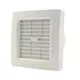Ventilateur de salle de bains Ø 120 mm, blanc, avec clapet de fermeture automatique et minuterie - modèle de luxe X120ZT