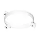 Support blanc pour tuyau de 125 mm de diamètre métal - RAL 9010