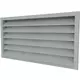 Grille murale extérieure en acier galvanisé 1000x400