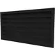 Grille murale extérieure 600x500 en acier avec ailettes fixes - couleur mixte RAL 9005
