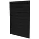 Grille murale extérieure 200x1000 aluminium avec ailettes fixes - couleur mixte RAL 9005