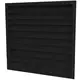 Grille murale extérieure 300x300 aluminium avec ailettes fixes - couleur mixte RAL 9005