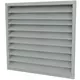 Grille murale extérieure en acier galvanisé 500x500